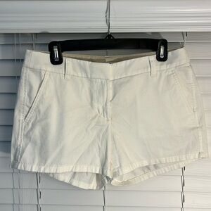 J. Crew White Shorts. Size 4.